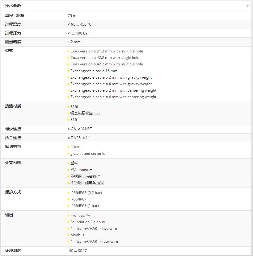 技術參數(shù)